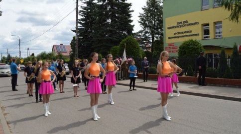 Mażoretki i Orkiestra w Ciechanowcu VI.2018.