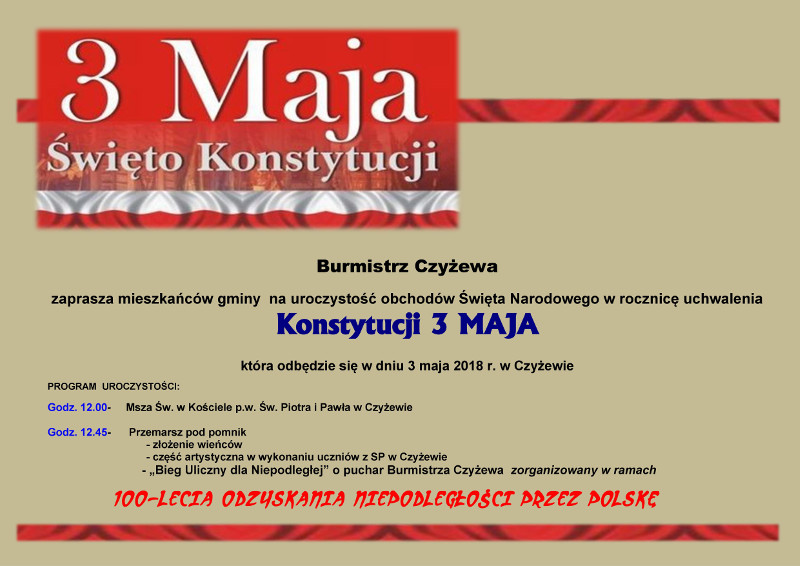 2018 plakat 3 maja