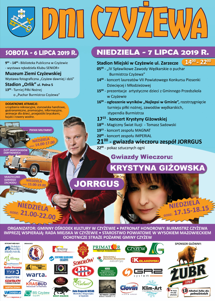 Dni Czyżewa 2019 plakat