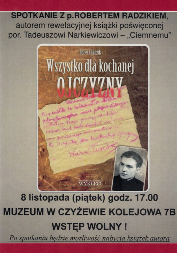 radzik wieczór autorski listopad 2019 www